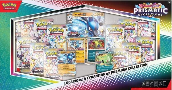Prismatic Evolutions Lucario ex & Tyranitar ex